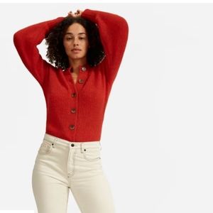 Everlane cropped alpaca cardigan
